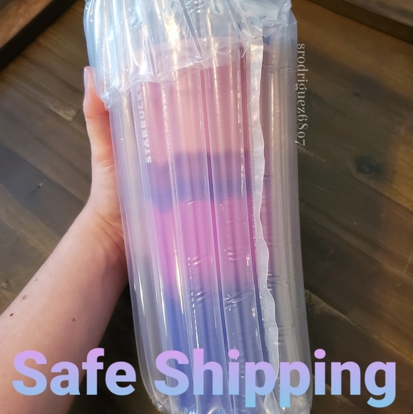 Starbucks rippled blue glass cup - Picture 6 of 6